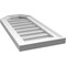 Ekena Millwork Octagonal Top Surface Mount PVC Gable Vent w/ 2"W x 1-1/2"P Brickmould Frame, 12"W x 26"H GVPOT12X2602SN - alternate 4
